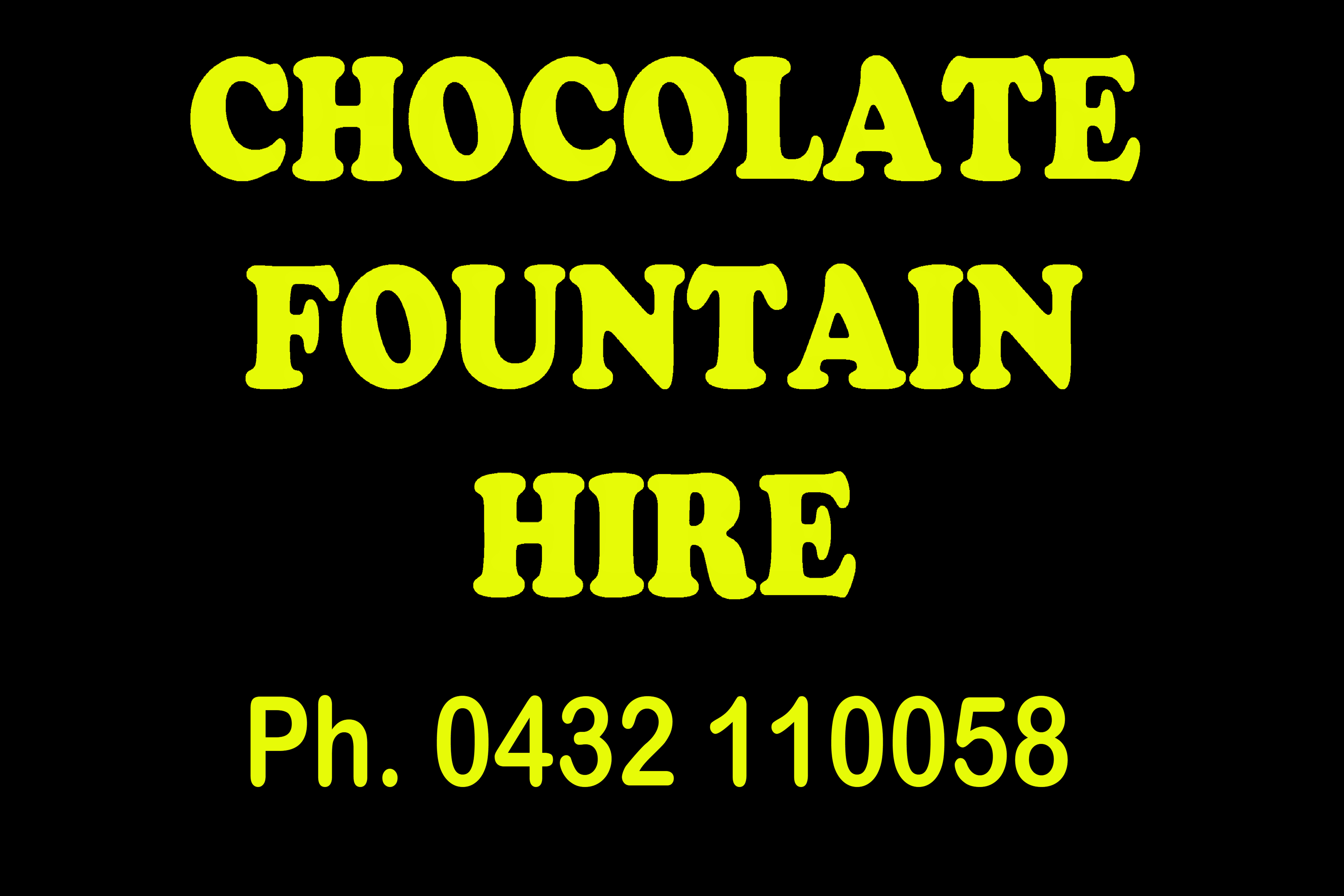 Choc Fountain Hire